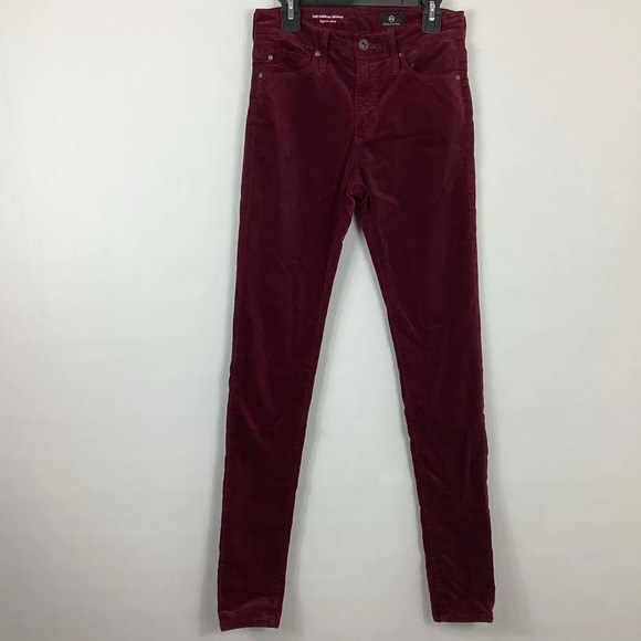 Adriano Goldschmied The Farrah Skinny Velvet Jeans Size 24R - Picture 1 of 9